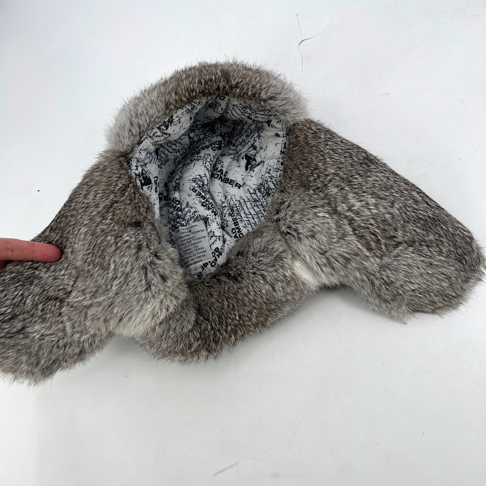 Mad Bomber Bomber Hat Trapper Hat Genuine Rabbit Fur Outdoorsman Lumberjack - Picture 6 of 7